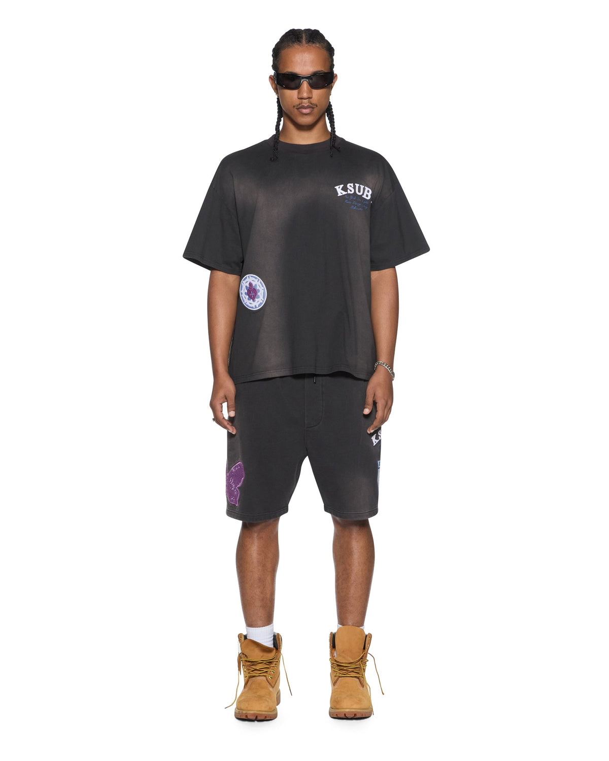 MENS GENESIS EKCESS SS TEE CHARCOAL FADE TEES