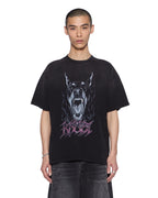 Mens K9 Ekcess Ss Tee Black Fade Oversized Tees - White
