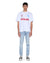 MENS  RUGGED EKCESS SS TEE WHITE/RED OVERSIZED TEES