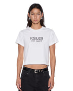 WOMENS SHRUNKEN SS TEE VINTAGE WHITE TEES