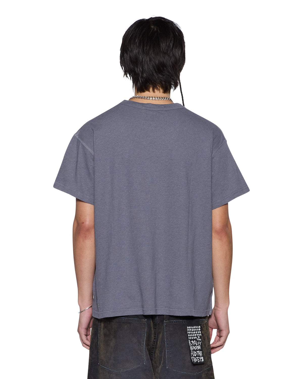 SLUB SID SS TEE CHARCOAL