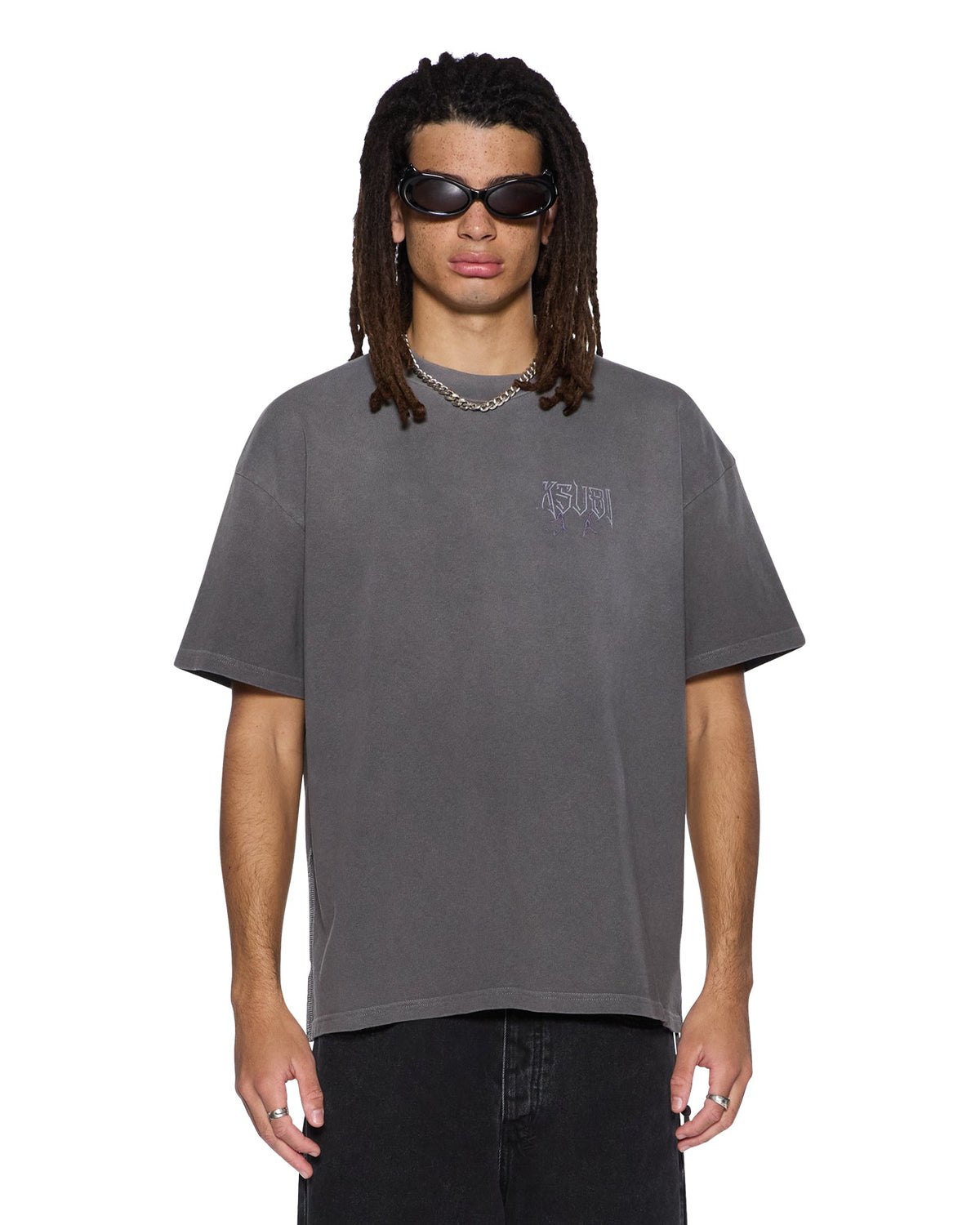 MENS UTOPIA ANGEL EKCESS  SS TEE CHARCOAL TEES