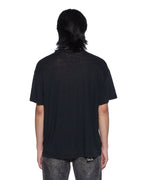 MENS SID LINEN SS TEE JET BLACK TEES
