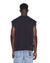 MENS  TOUCHDOWN EKCESS CUT OFF TANK JET BLACK OVERSIZED TEES