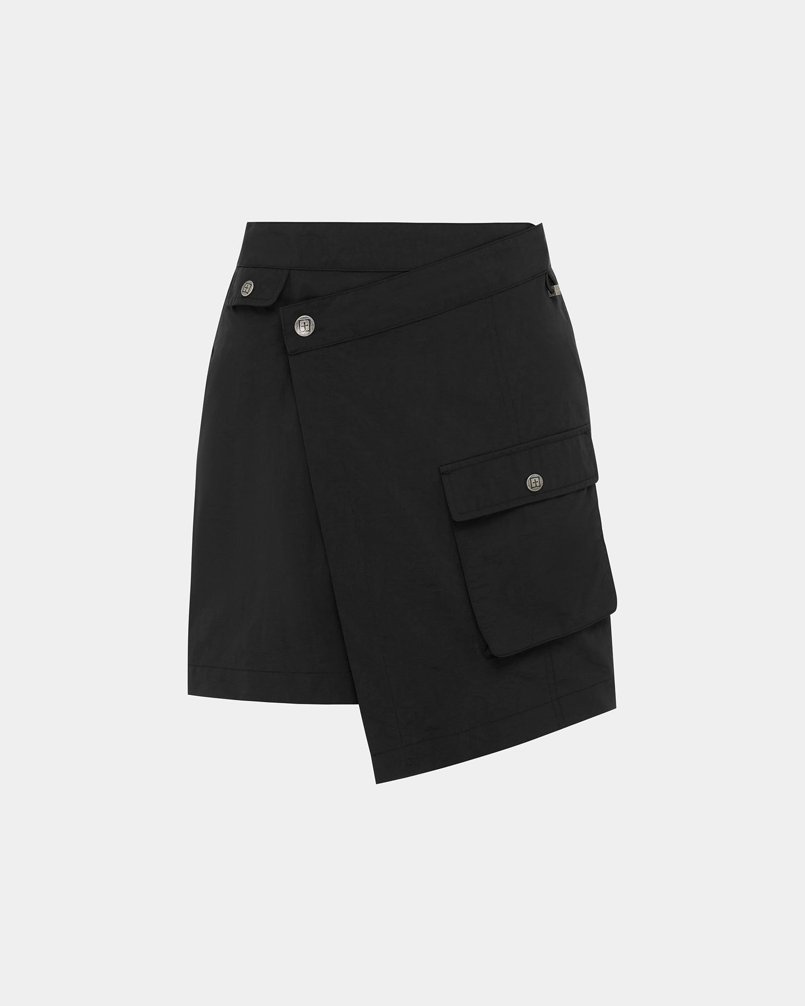 TACTIC CARGO RAP SKIRT BLACK