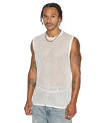 Mens Networth Tank White Relaxed Tees - White