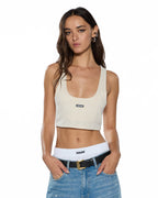 WOMENS SOTT ORIGIN CROP TANK CREAM FASHION TOPS