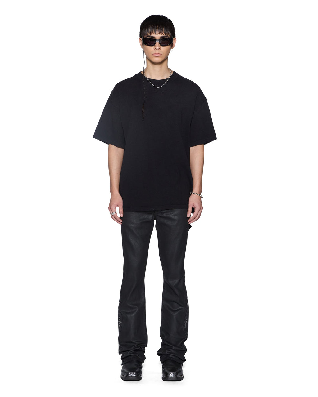 MENS INTRUDER EKCESS SS TEE JET BLACK TEES