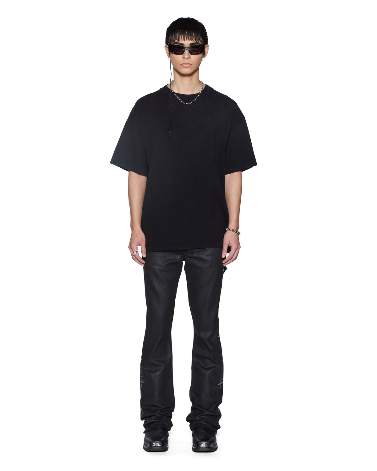 MENS INTRUDER EKCESS SS TEE JET BLACK TEES
