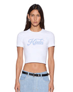 WOMENS KSUBI BLING BABY SS TEE WHITE TEES