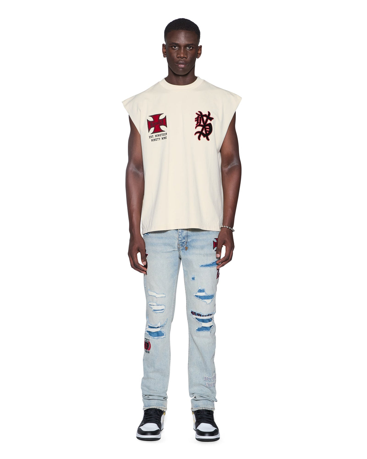 MENS LEAGUE EKCESS CUT OFF DESERT TEES