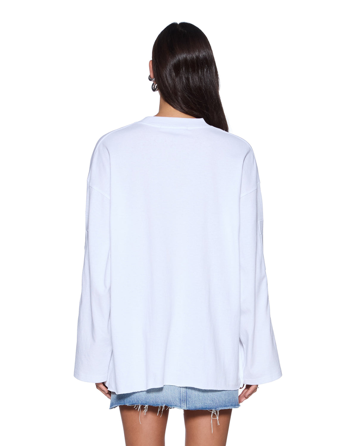 WOMENS SOTT ALTAR BOYFRIEND LS TEE WHITE TEES