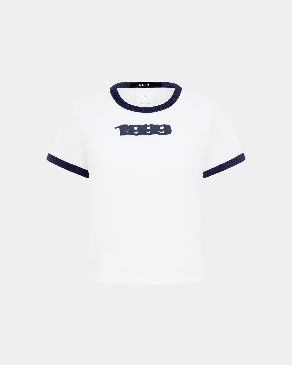 1999 MINI SS TEE WHITE NAVY