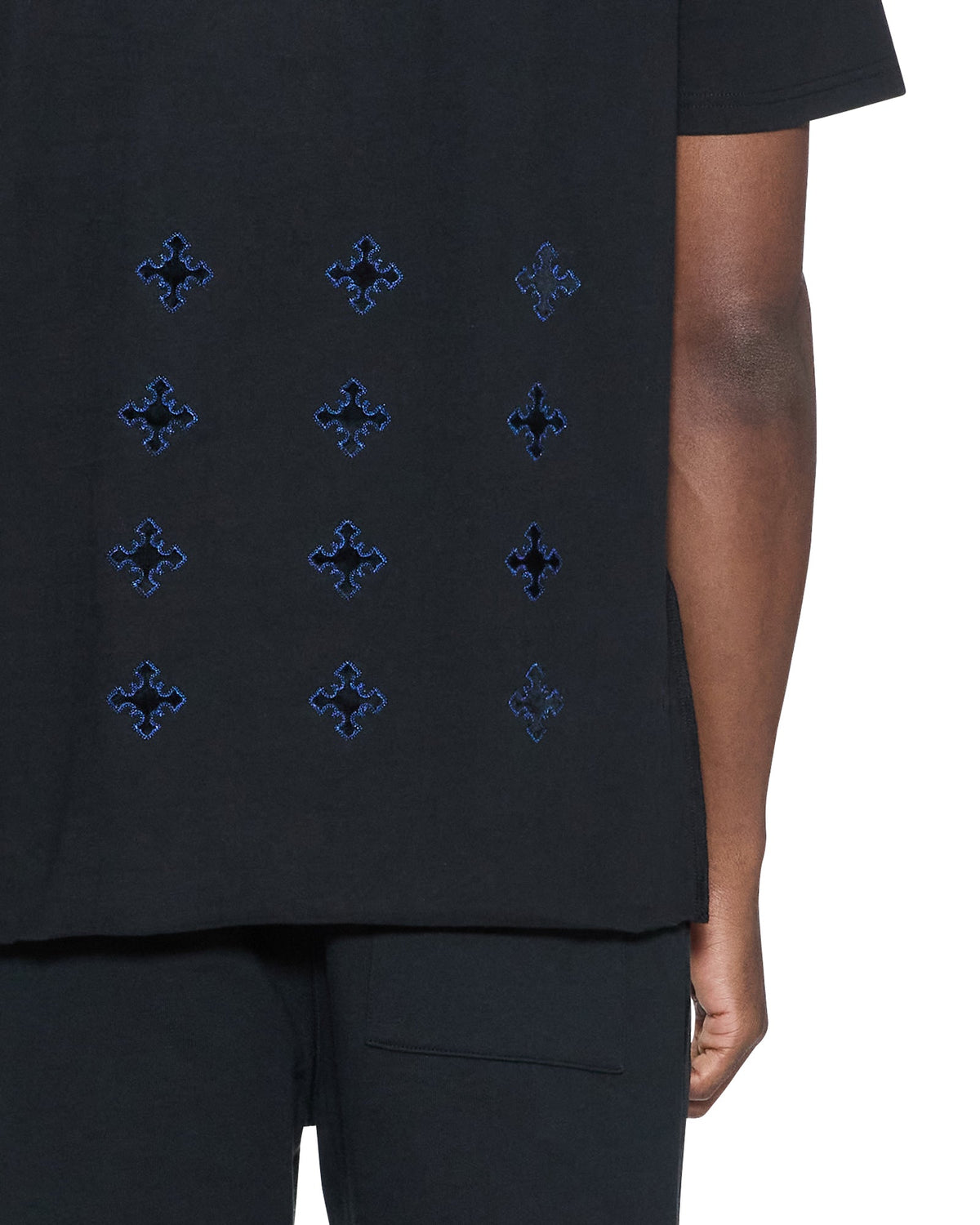 MENS 4X4 PAISE BIGGIE SS TEE COBALT BLACK TEES