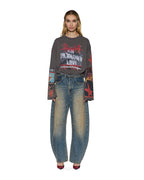 WOMENS BARREL JEAN DUNE DENIM JEANS