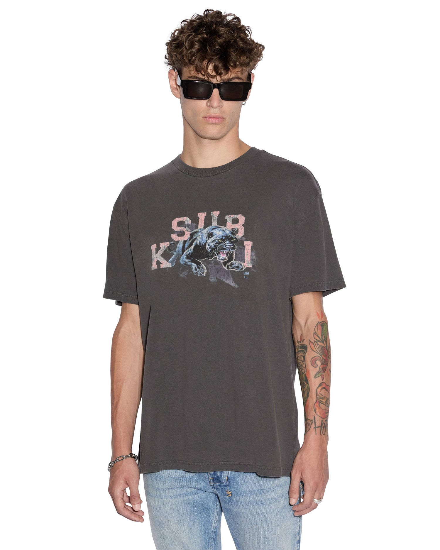 APEX BIGGIE SS TEE FADED BLACK