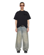 Mens State Ekcess Ss Tee Black Fade Oversized Tees - Black