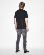 Mens Hardcore Kash Ss Tee Jet Black Regular Tees - Black
