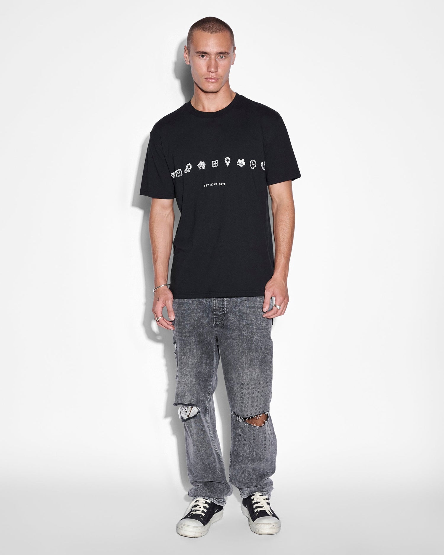 IKONIK KASH SS TEE JET BLACK