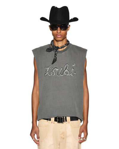 ROPED SLASH BIGGIE SS TEE CHARCOAL