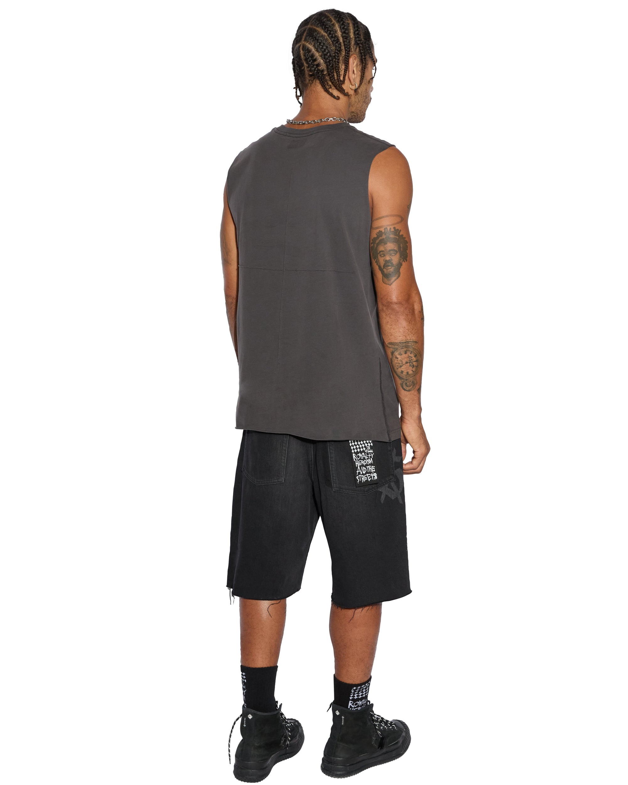 SIOUX CUT TEE FADED BLACK