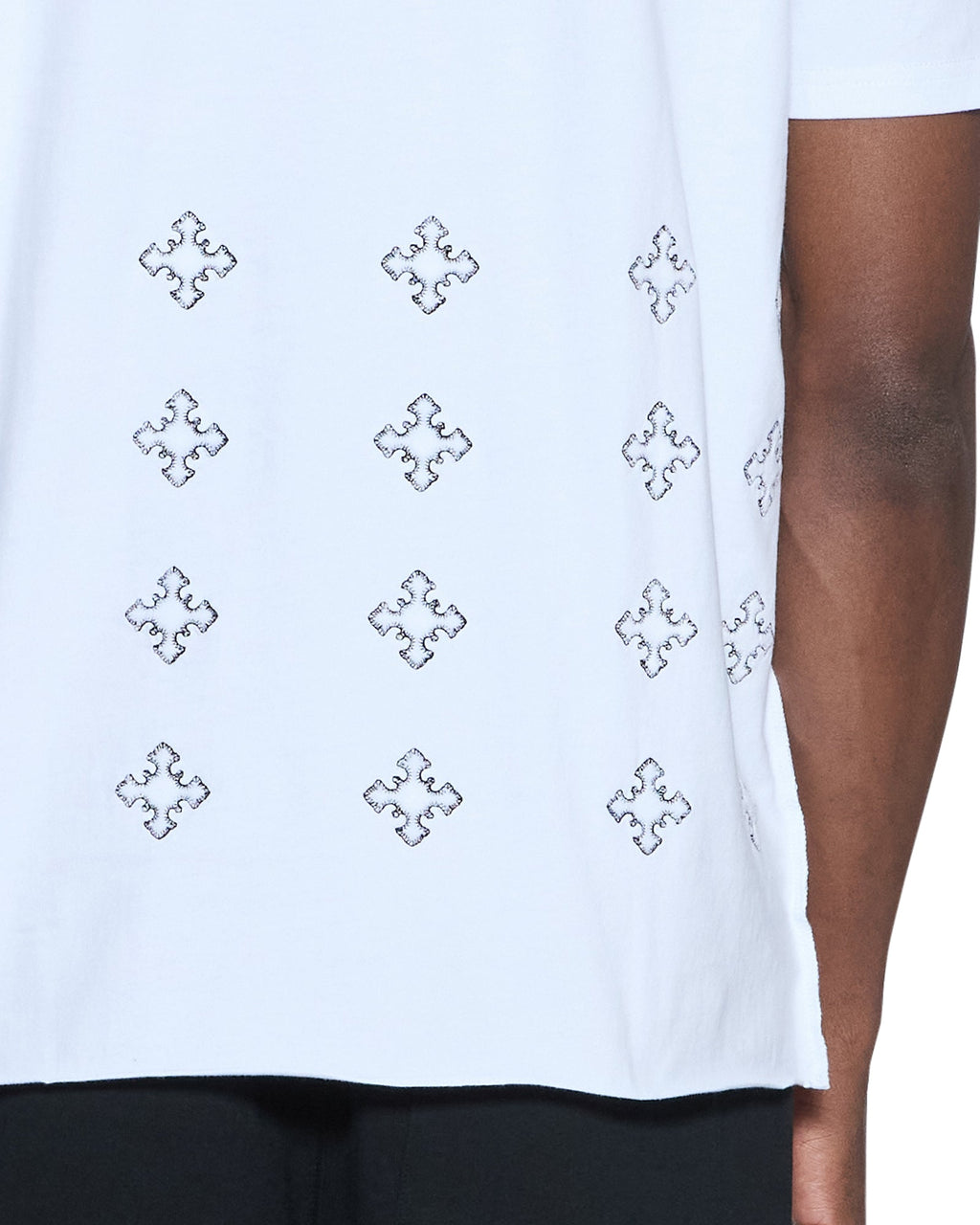 MENS 4X4 PAISE BIGGIE SS TEE WHITE BLACK TEES