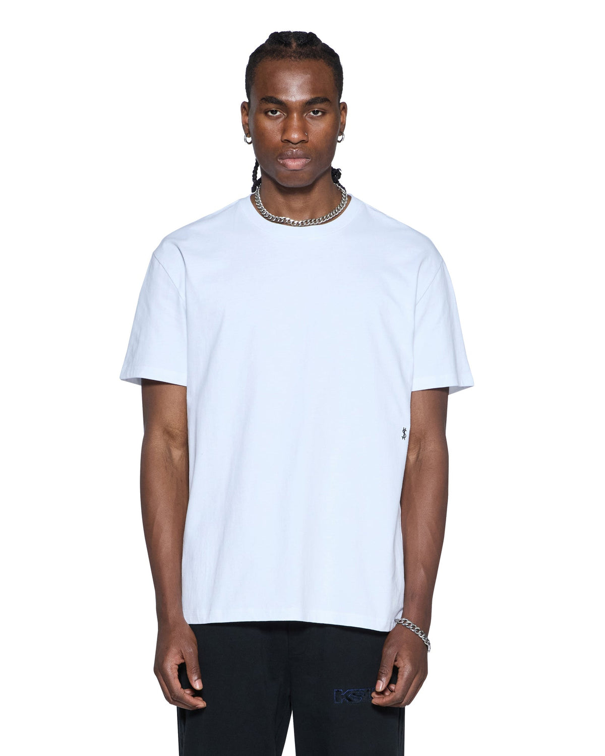 MENS 4X4 PAISE BIGGIE SS TEE WHITE BLACK TEES