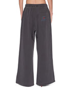 Womens Boyfriend Trakpant Washed Black Oversized Pants - Black