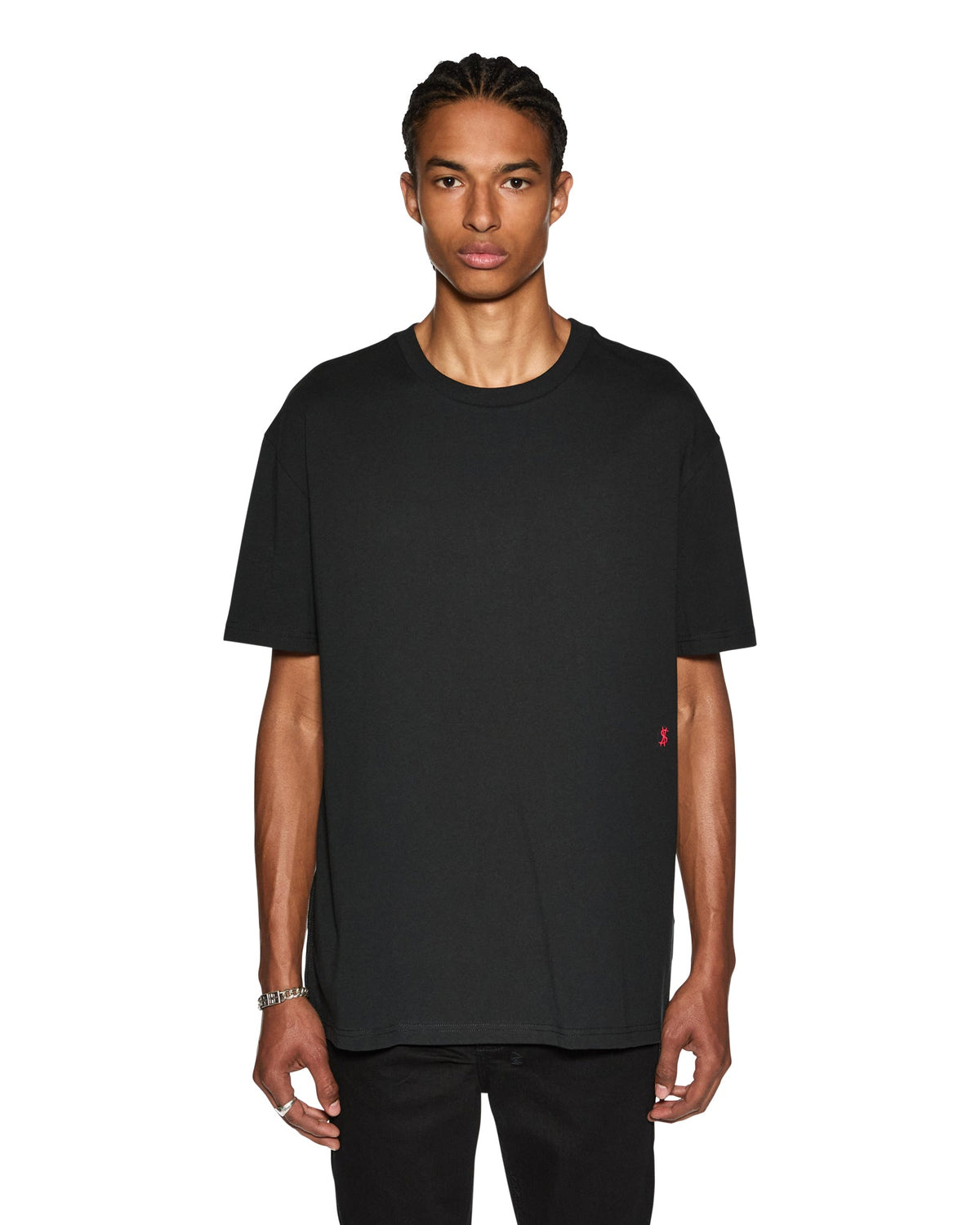 MENS 4X4 BIGGIE SS TEE BLACK/RED TEES