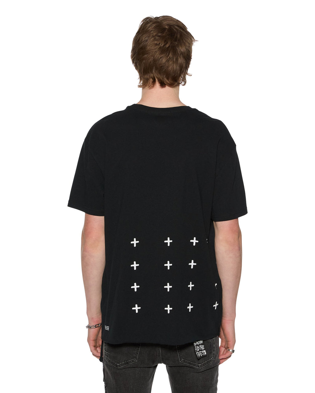 MENS 4 X 4 BIGGIE SS TEE JET BLACK TEES