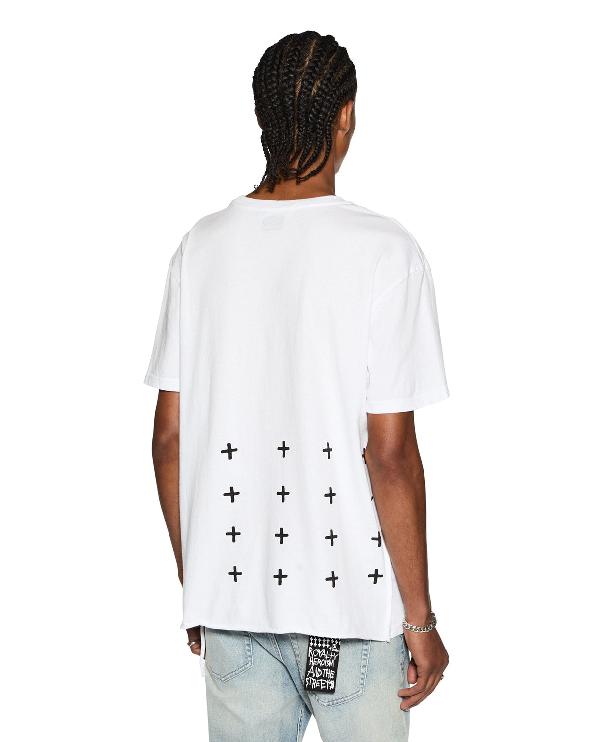 MENS 4 X 4 BIGGIE SS TEE OPTIC WHITE TEES