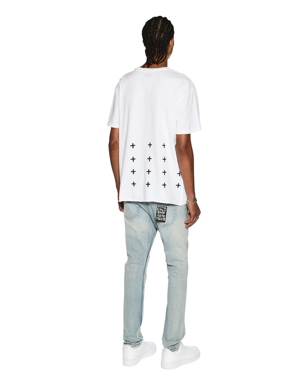 MENS 4 X 4 BIGGIE SS TEE OPTIC WHITE TEES