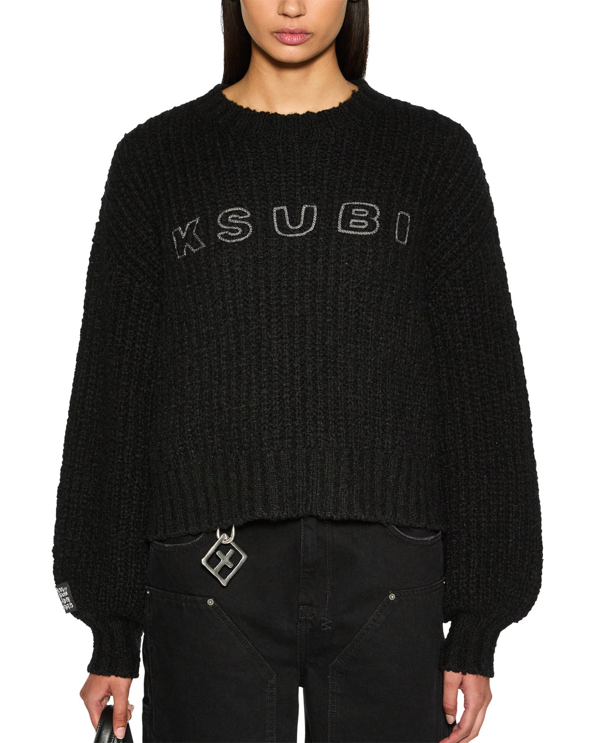 Womens Bookie Knit Black Knitwear - Black