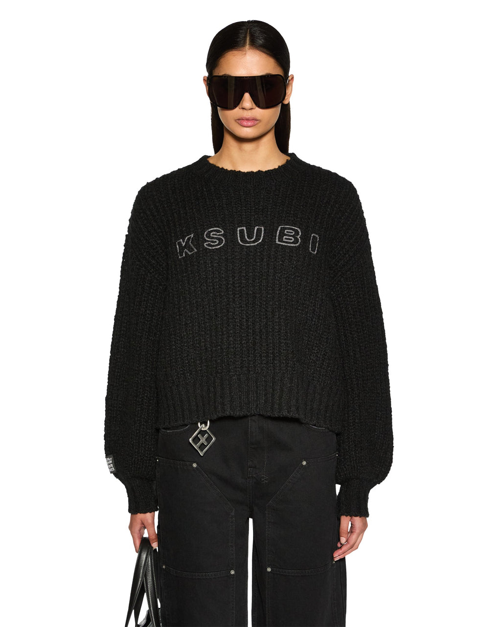 Womens Bookie Knit Black Knitwear - Black