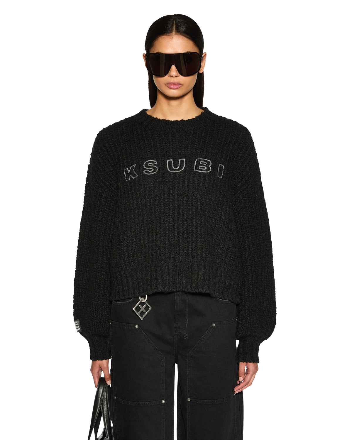 Womens Bookie Knit Black Knitwear - Black