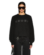 Womens Bookie Knit Black Knitwear - Black
