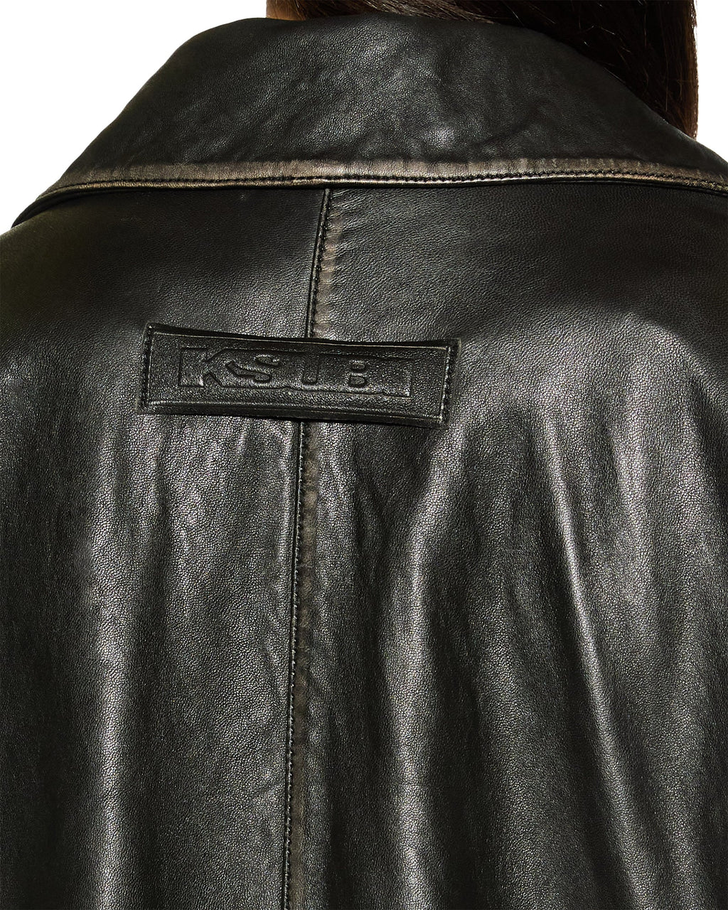 Womens Creed Jacket Aged Black Oversized Jackets - Black