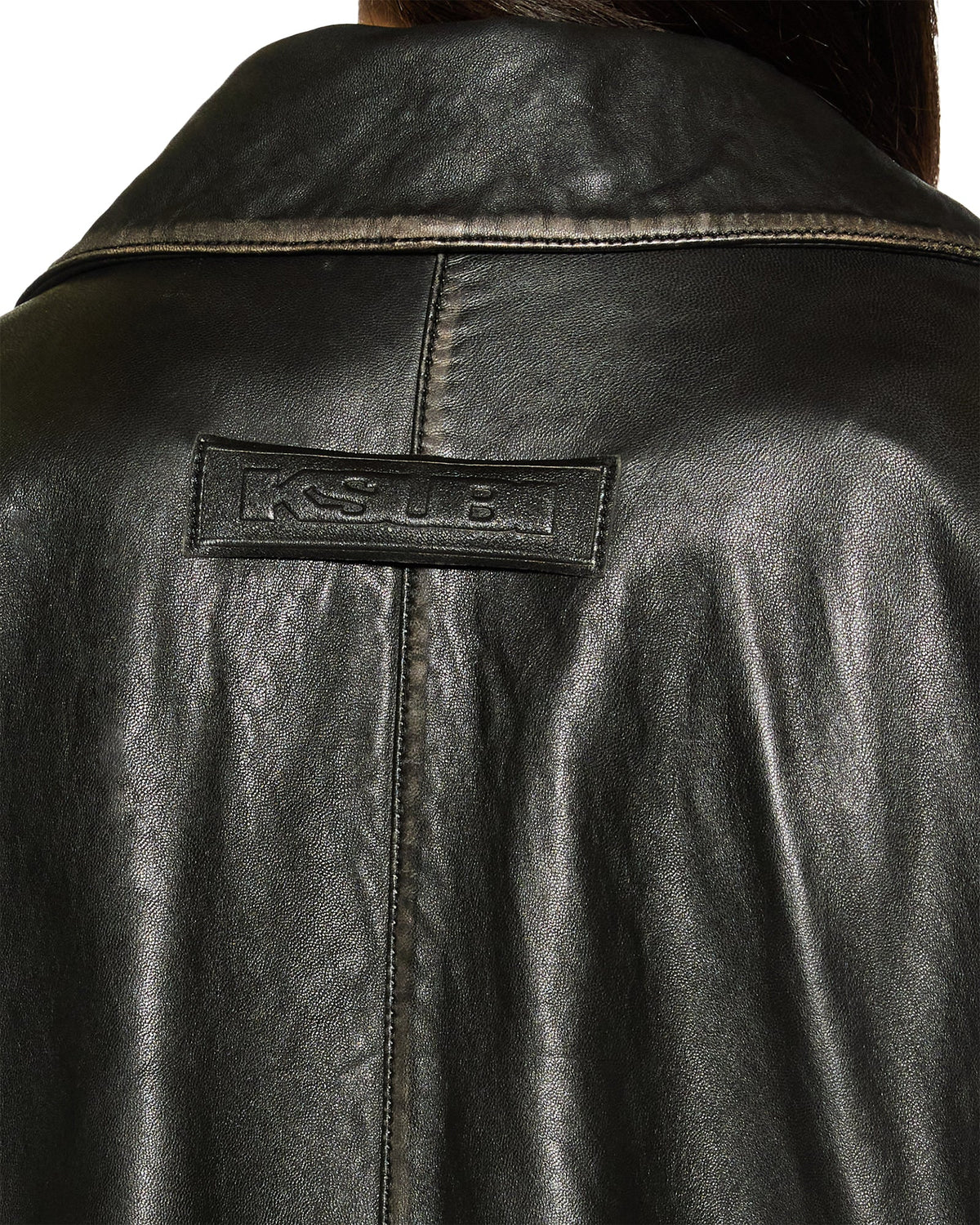 Womens Creed Jacket Aged Black Oversized Jackets - Black