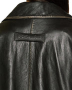 Womens Creed Jacket Aged Black Oversized Jackets - Black