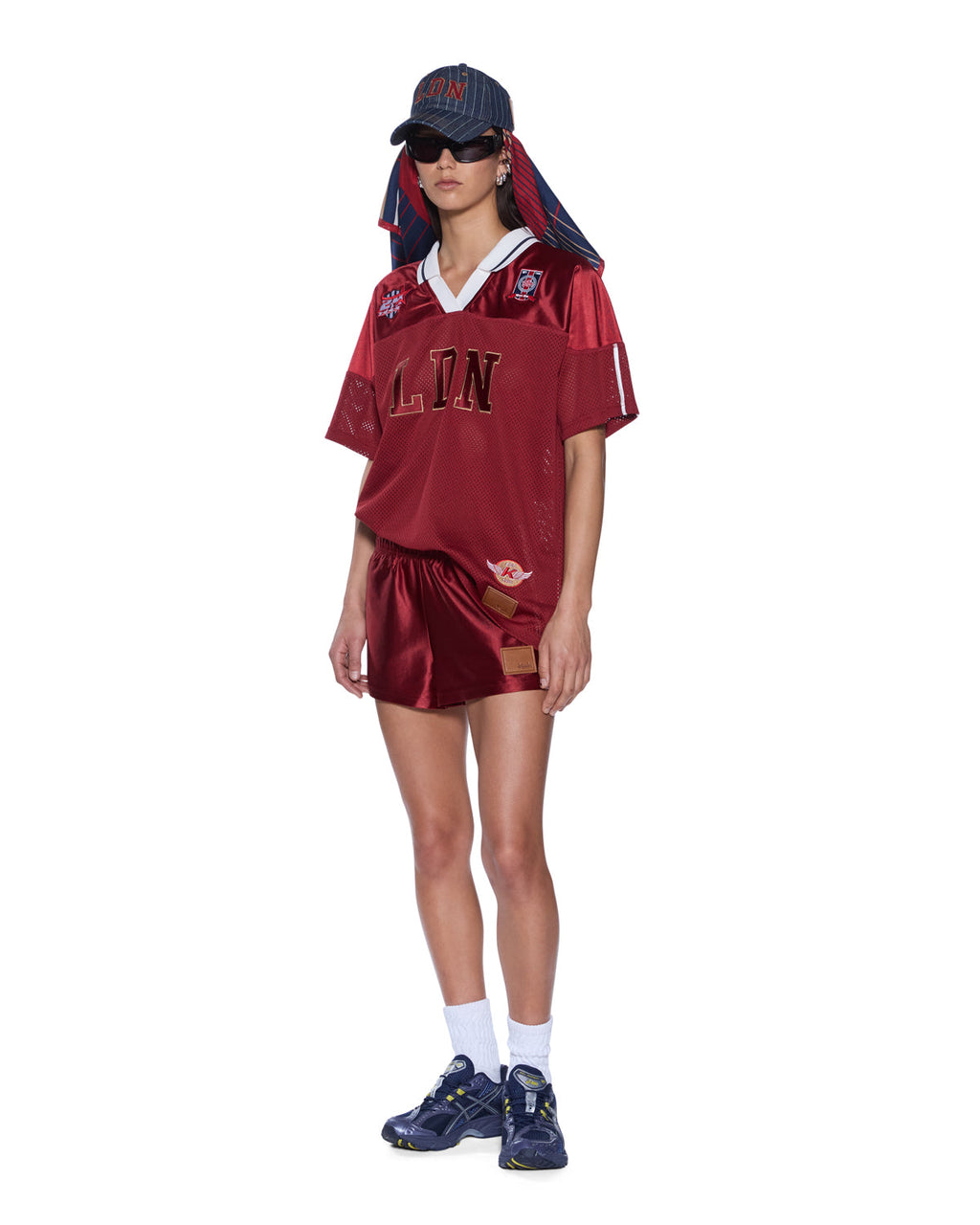 WOMENS LDN BOYFRIEND SS JERSEY GARNET FASHION TOPS
