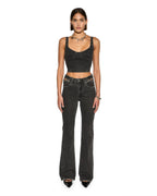 WOMENS DAUPHINE BUSTIER SHADOW FASHION TOPS