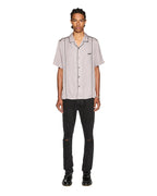 Mens Downtown Resort Ss Shirt Haze Regular Shirts - Purple