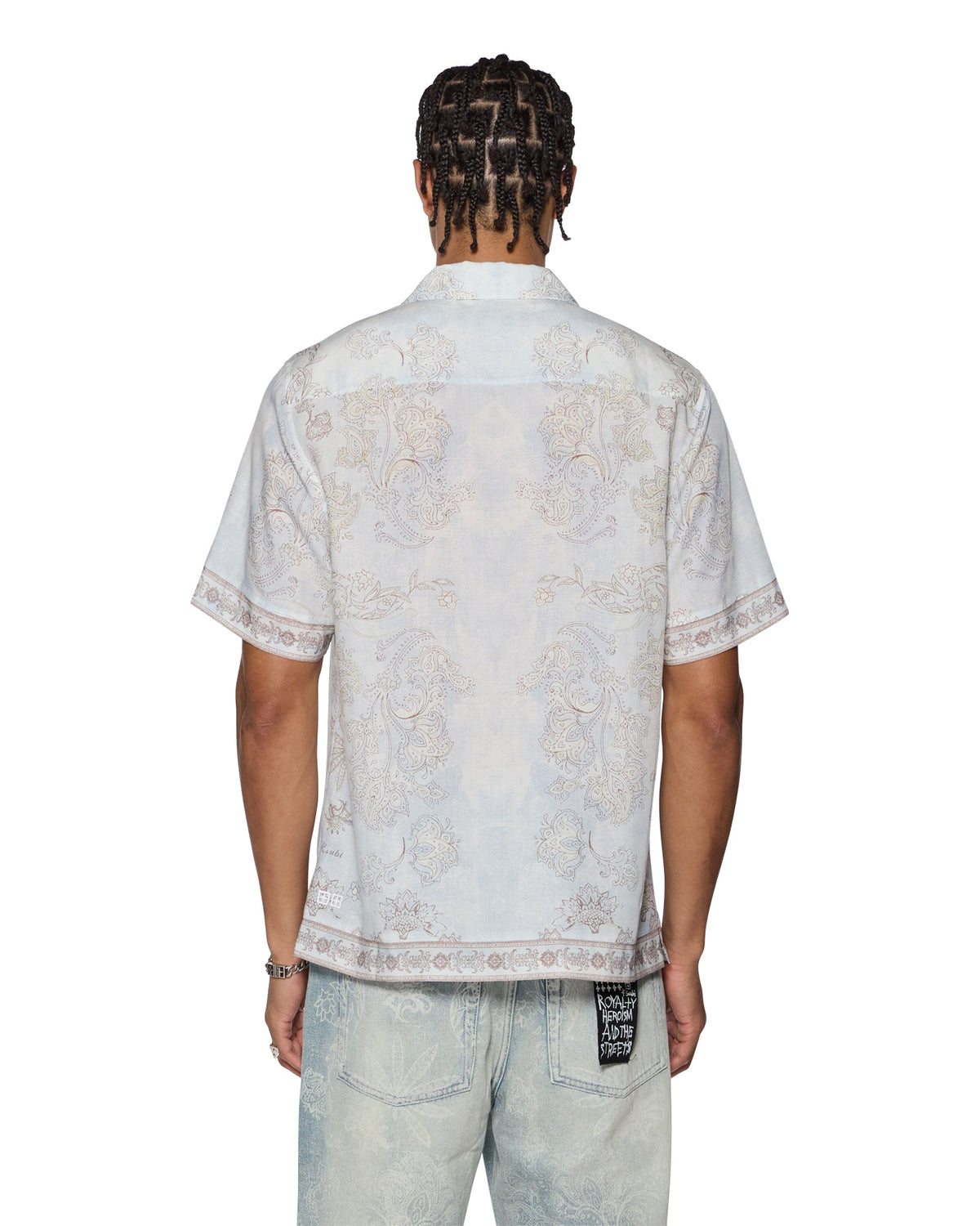 Mens Eternity Ekcess Resort Ss Shirt Oversized Shirts - Blue