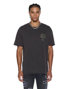 MENS GARAGE BIGGIE SS TEE FADED BLACK TEES