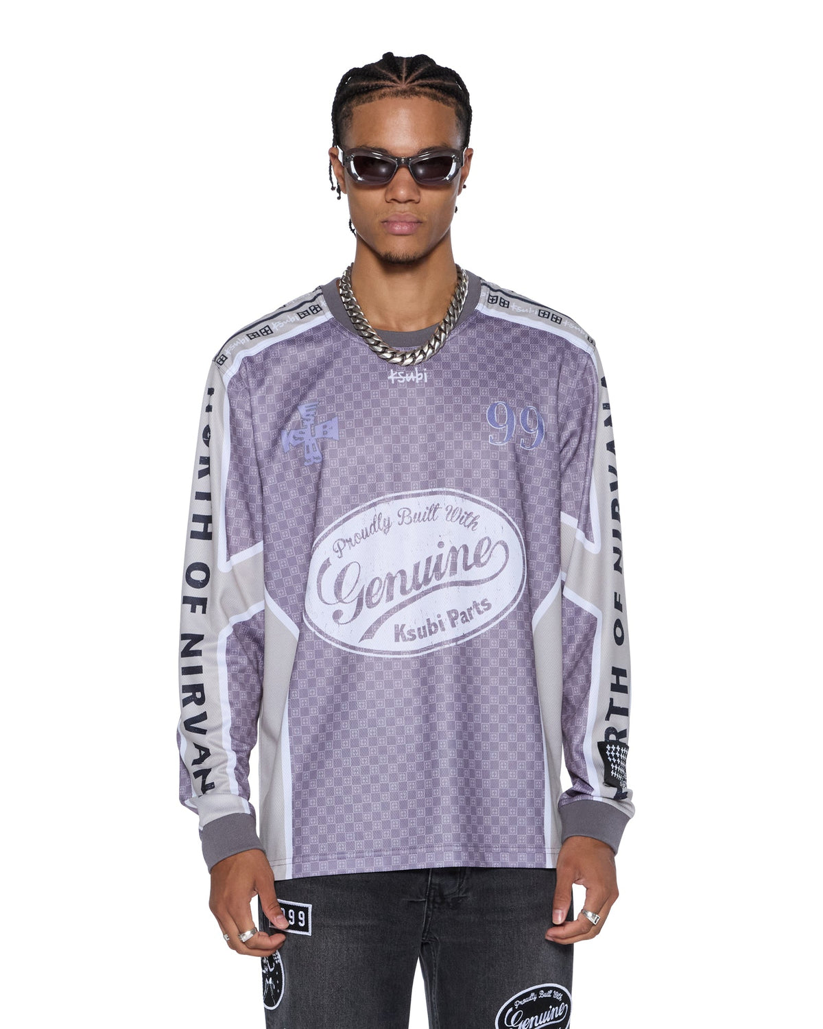 MENS GARAGE LS MOTO JERSEY MOSS BLACK SHIRTS