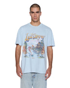 MENS LAST SUMMER BIGGIE SS TEE BLUE MIST TEES