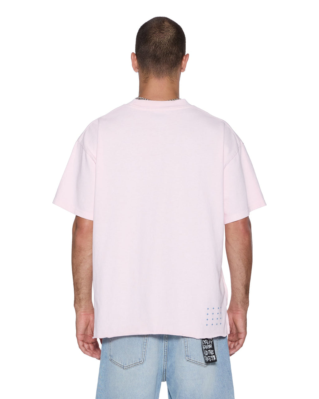 Mens Paradiso Ekcess Ss Tee Ice Quartz Oversized Tees - Pink