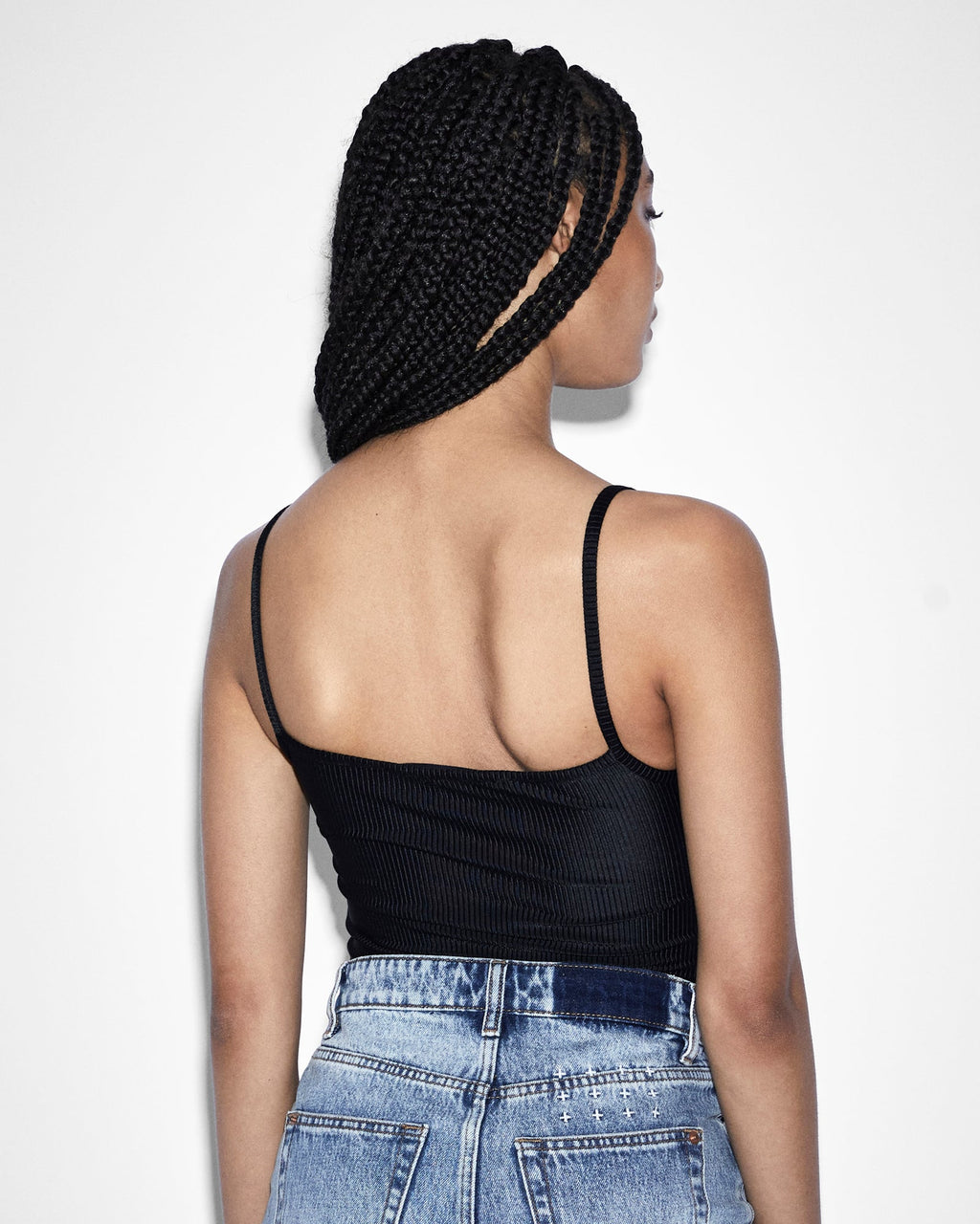 Womens Precious Bodysuit Black Fitted Fashion Tops - Black