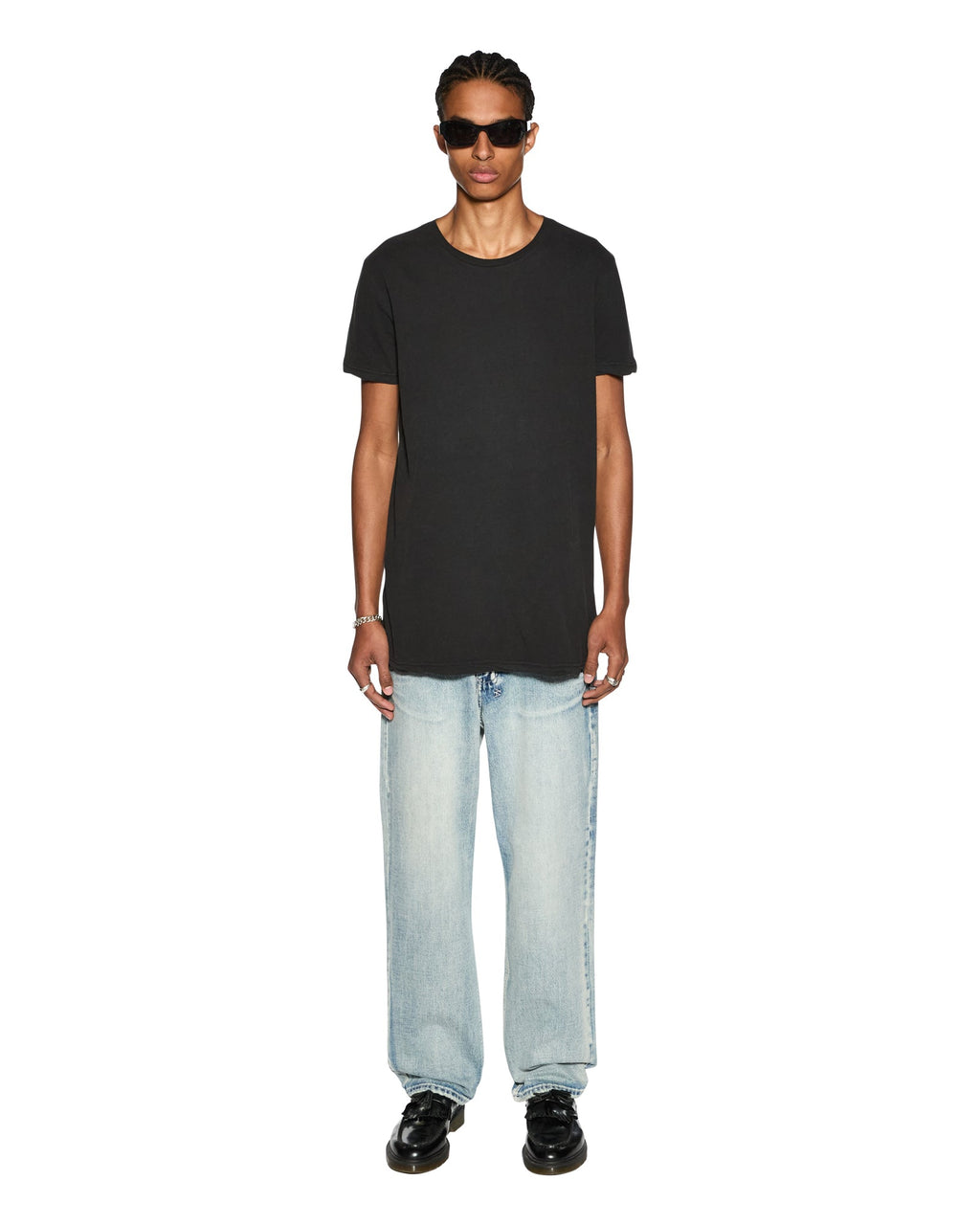 MENS SEEING LINES SS TEE BLACK TEES