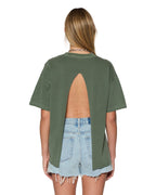Womens Sketch Oh G Tee Slice Hash Oversized Tees - Green